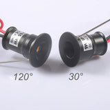 Mini LED Spotlight DC12V Dimmable Spot Light Ceiling Cabinet Light 1W 15mm Black Silver Housing Downlight IP65 Staircase Lamp