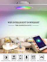 Zigbee LED Downlight WiFi Smart life Ceiling Down light Tuya APP RGB Warm Cool Changing Color 5W 7W 9W Alexa Google spotlight