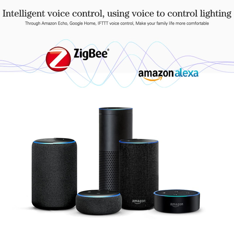 Zigbee LED Downlight WiFi Smart life Ceiling Down light Tuya APP RGB Warm Cool Changing Color 5W 7W 9W Alexa Google spotlight