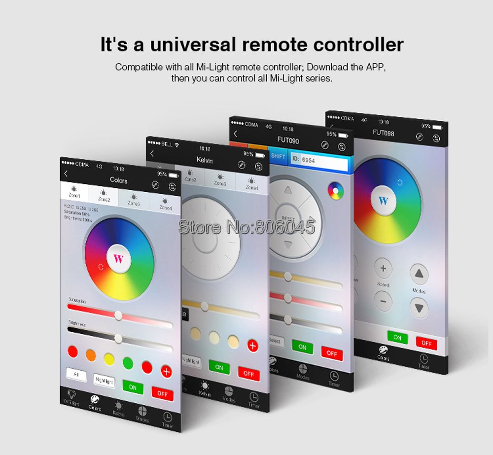 MiBoxer FUT070 6W Anti-glare RGB+CCT LED Downlight AC100~240V Color Changing Ceiling Light 2.4G RF Remote WiFi APP Voice Control