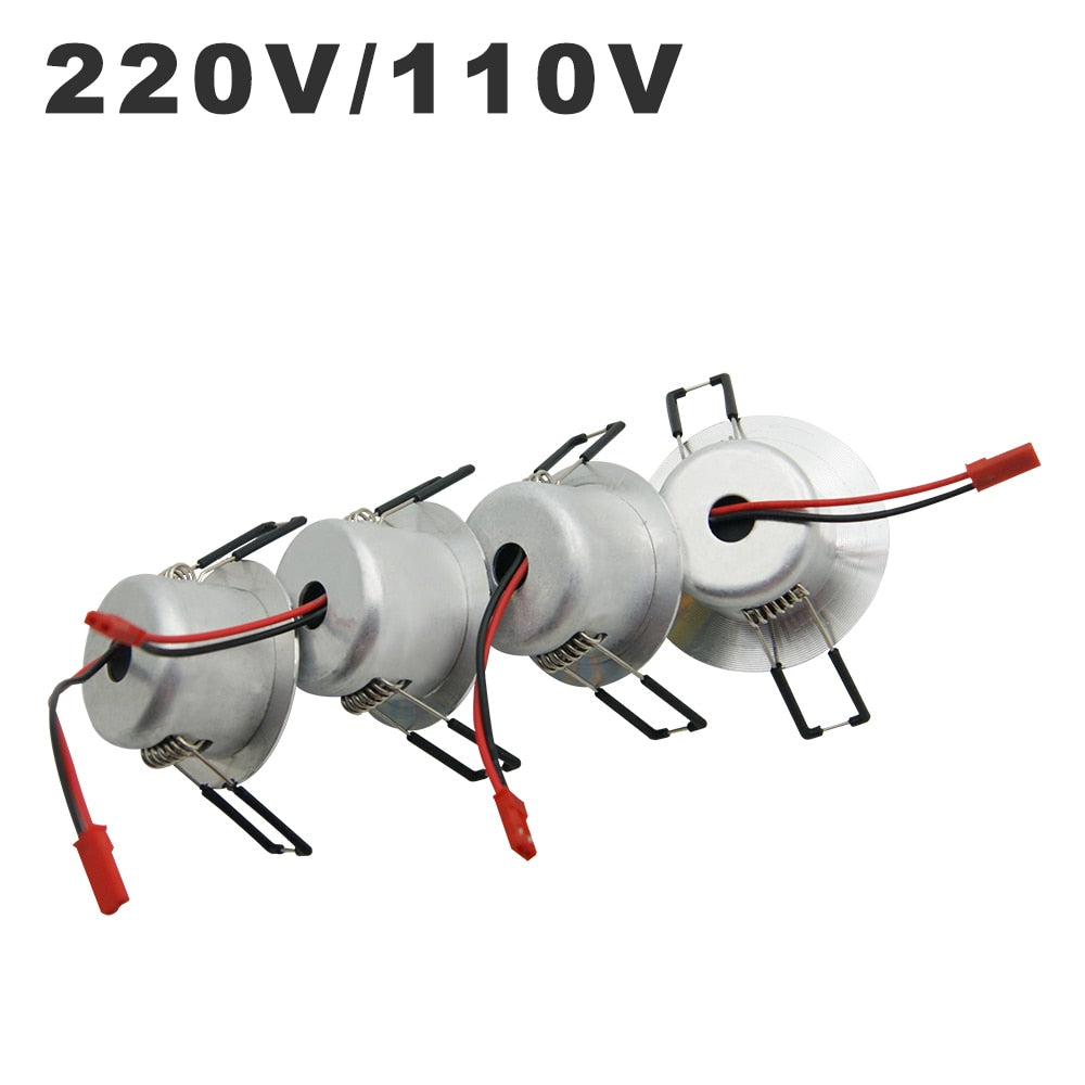 LED Downlight Integrated Light Cup Aluminum Shell 3W 5W 220V 110V Corn Bulb Spotlighting Panel Light Round 5730SMD Recessed Lamp