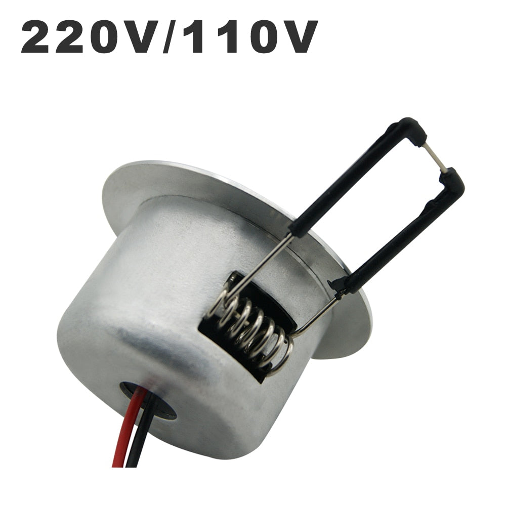 LED Downlight Integrated Light Cup Aluminum Shell 3W 5W 220V 110V Corn Bulb Spotlighting Panel Light Round 5730SMD Recessed Lamp