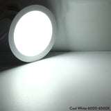 Round LED Panel Light Recessed Kitchen Bathroom Ceiling Lamp Dimmable 110V 220V 6W 9W LED Downlight Warm White Cool White Lamps