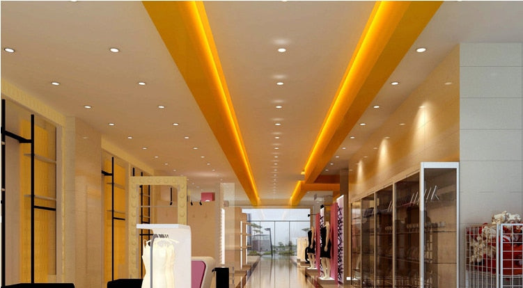 LED Downlight LED Tube Lamp 5W 9W 12W 10PCS/lot Round Embedded LED Ceiling Tube Lamp SMD 2835 Bedroom Kitchen Indoor Lighting