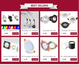 Round Square Dimmable Led downlight light COB Ceiling Spot Light 3w 5w ceiling recessed Lights Indoor Lighting AC110V 220V