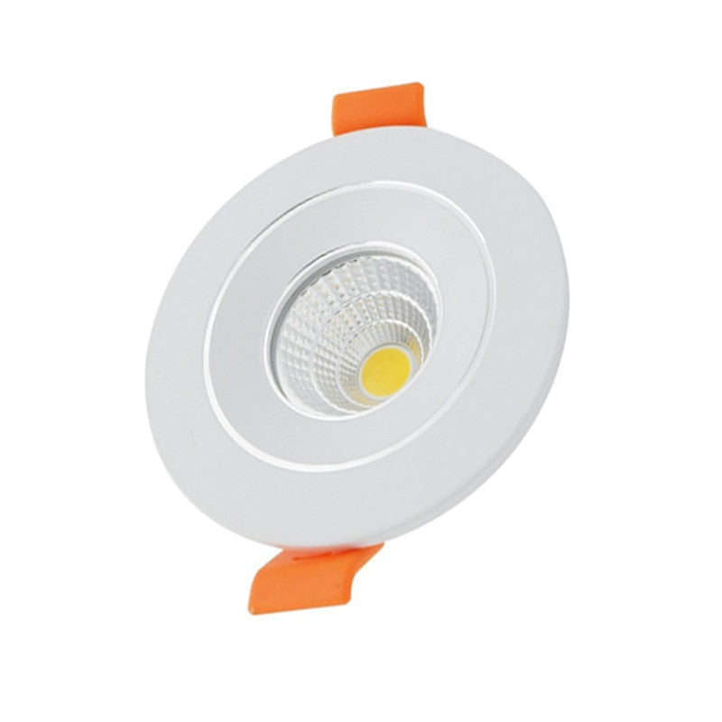 Round Square Dimmable Led downlight light COB Ceiling Spot Light 3w 5w ceiling recessed Lights Indoor Lighting AC110V 220V