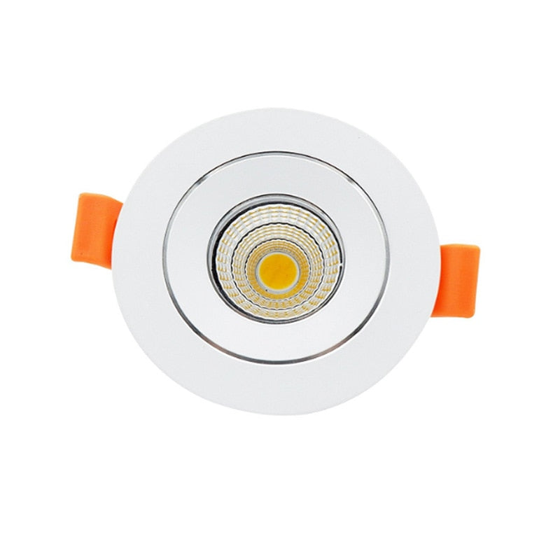 Round Square Dimmable Led downlight light COB Ceiling Spot Light 3w 5w ceiling recessed Lights Indoor Lighting AC110V 220V