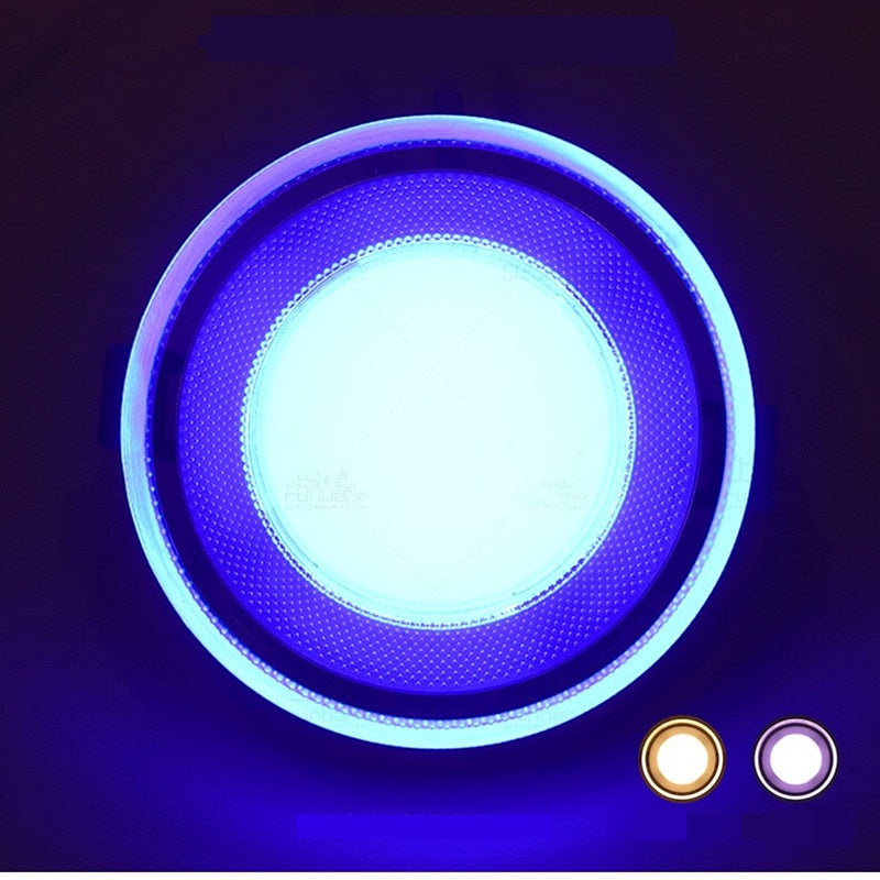 Acrylic LED Downlight 220V 5W 7W 9W 12W 15W RGB Change Recessed LED Panel Light Remote Kitchen living Indoor recessed lighting