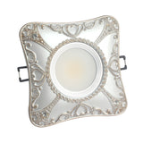 European Rhombus Heart Pattern Fashion Led Downlights For Hallway Dining Room Kitchen Foyer 7.5Cm Hole 220V Recessed Spot Lamp