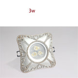 European Rhombus Heart Pattern Fashion Led Downlights For Hallway Dining Room Kitchen Foyer 7.5Cm Hole 220V Recessed Spot Lamp