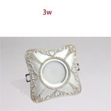 European Rhombus Heart Pattern Fashion Led Downlights For Hallway Dining Room Kitchen Foyer 7.5Cm Hole 220V Recessed Spot Lamp