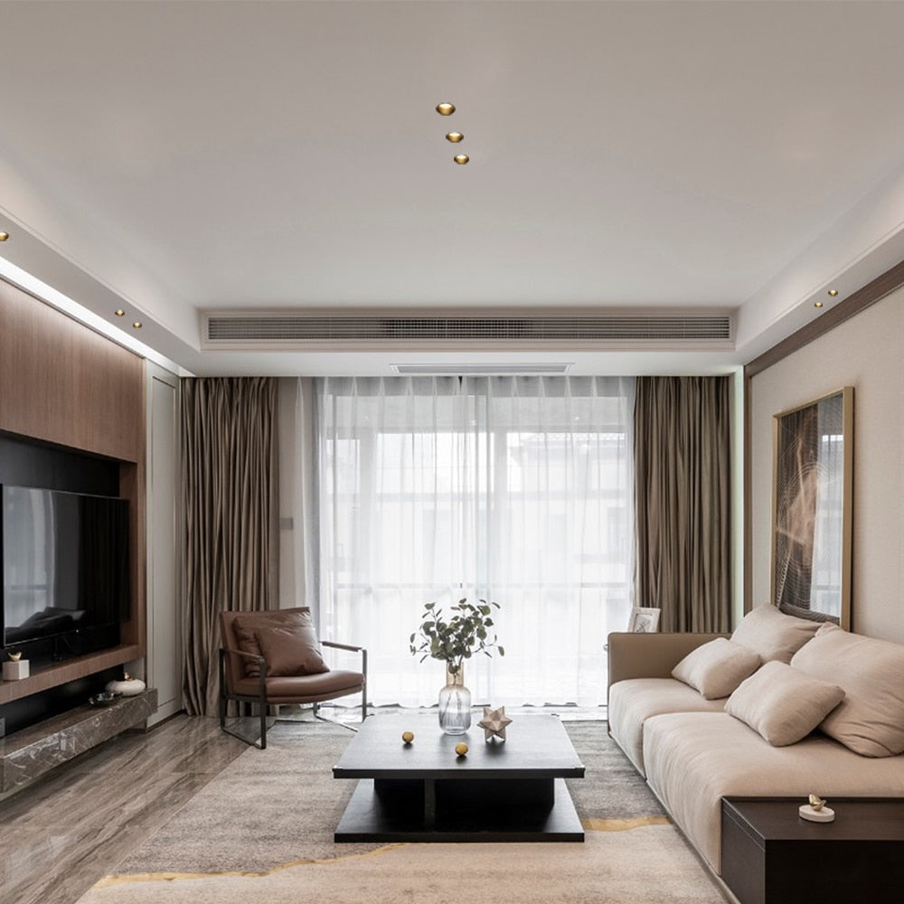 COOJUN led 5W Embedded Ceiling Lamp Frame Seamless Endless Downlight COB CRI Ra 93 Wall Wash Mini Spotlight Indoor Lamp