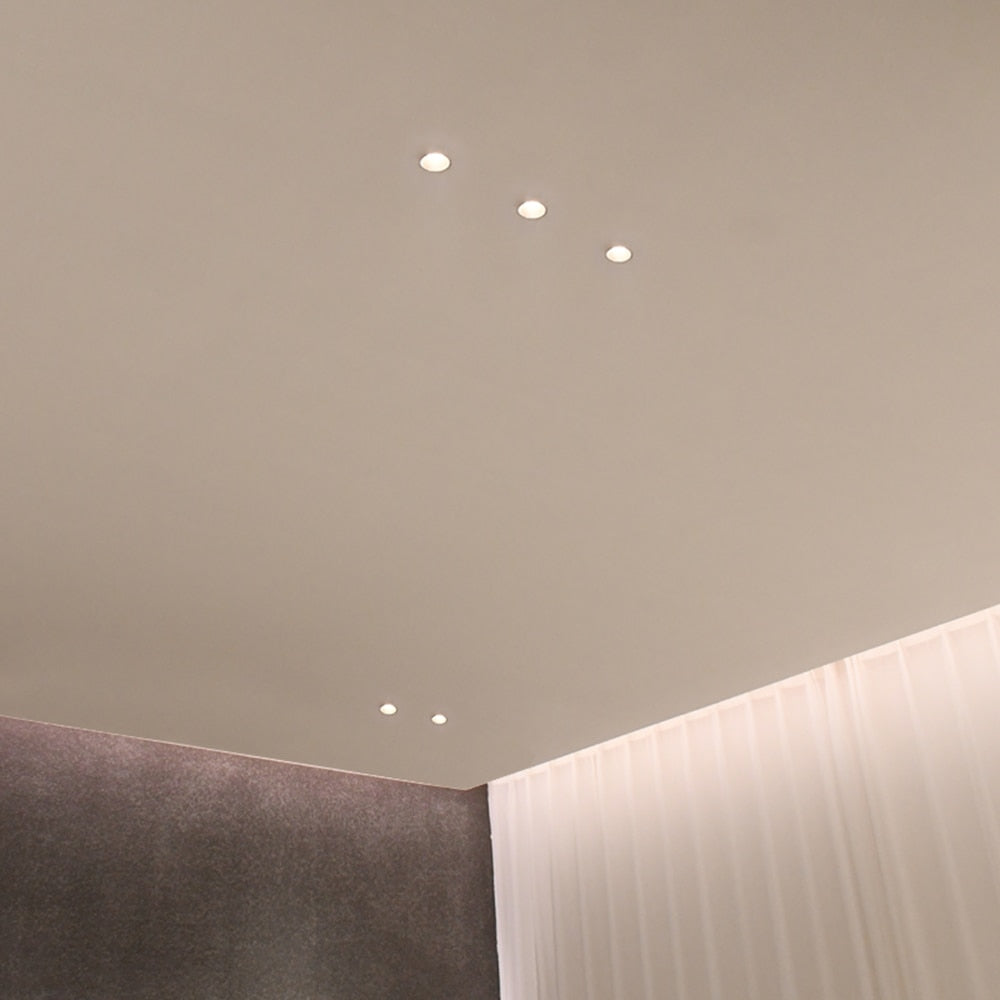 COOJUN led 5W Embedded Ceiling Lamp Frame Seamless Endless Downlight COB CRI Ra 93 Wall Wash Mini Spotlight Indoor Lamp