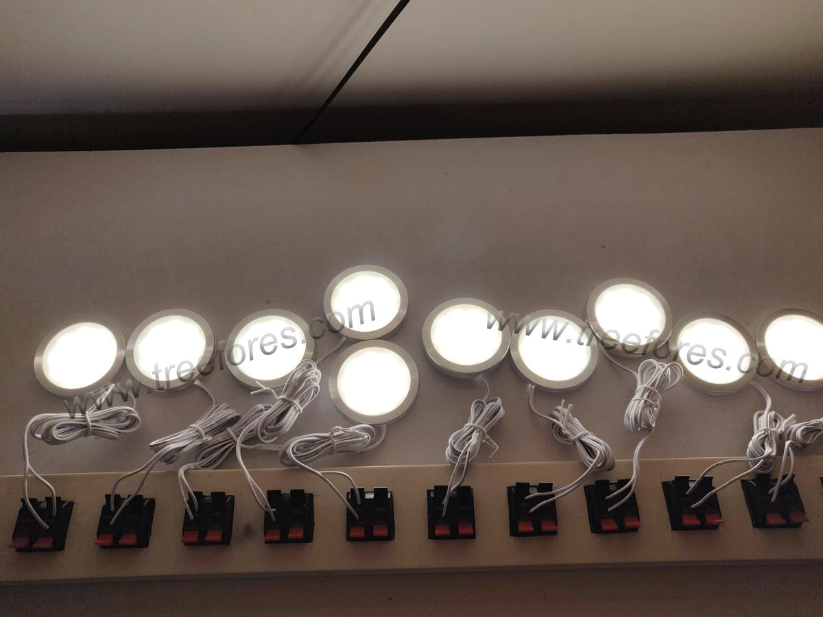 Slim Cabinet Bulb 12V 24V 3W 8mm Ultra Thin Mini Led Ceiling Spotlight Surface Mounted Spot Lighting SMD 2835 Kitchen Downlight