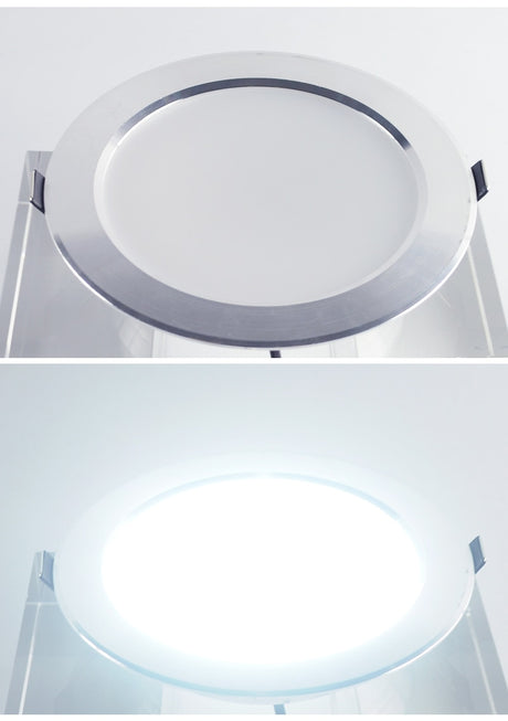 LED Spotlight Downlight 3W 5W 9W 15W 18W Aluminum Ultra Thin Round Recessed Panel Lamp AC 220V 110V LED Spot Light