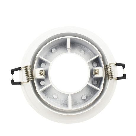 Round Double Rings LED Downlights Ceiling Fitting Base MR16 GU10 85-265V 90mm Cut Hole Beam Rotatable Indoor Lighting