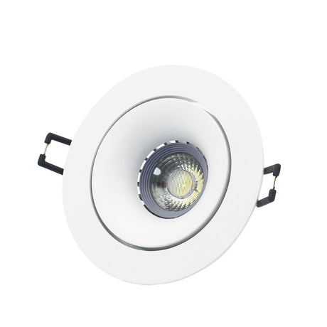 Round Double Rings LED Downlights Ceiling Fitting Base MR16 GU10 85-265V 90mm Cut Hole Beam Rotatable Indoor Lighting