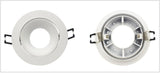 Round Double Rings LED Downlights Ceiling Fitting Base MR16 GU10 85-265V 90mm Cut Hole Beam Rotatable Indoor Lighting