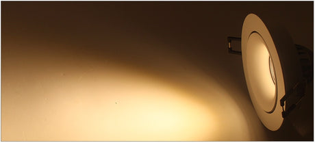 Round Double Rings LED Downlights Ceiling Fitting Base MR16 GU10 85-265V 90mm Cut Hole Beam Rotatable Indoor Lighting