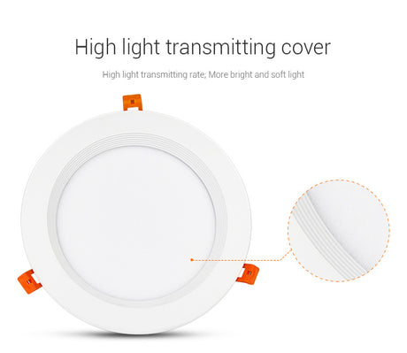 RGB+CCT recessed 25W indoor led ceiling Downlight dimmable AC100~240V hole size 200~210mm Compatible with 2.4G RF remote control