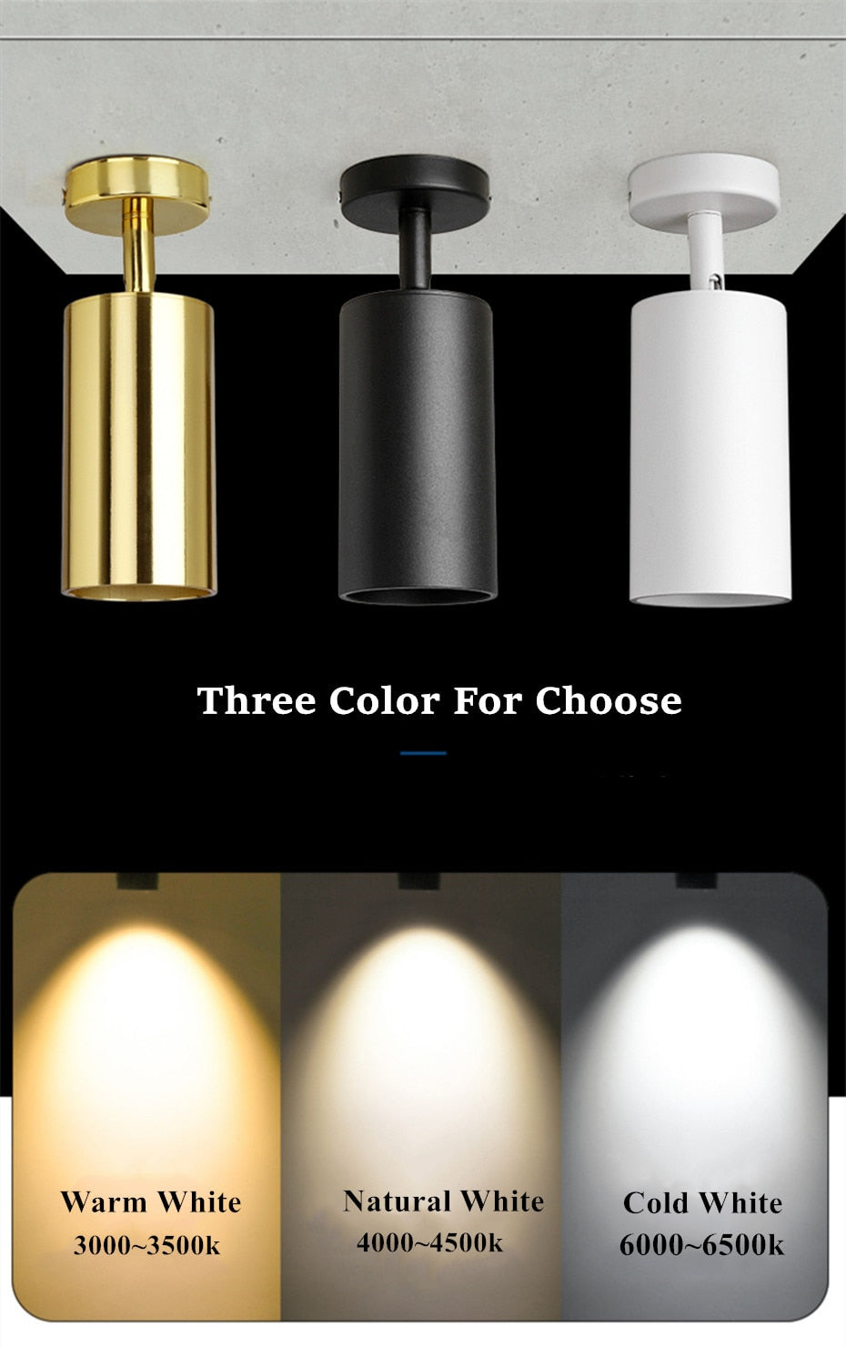 Led Surface Mounted Downlight GU10 Led Ceiling lamp Bulb Replaceable Spot Led Lighting 5W 7W For Living Room Bedroom Stores