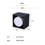 DBF Angle Adjustable LED Surface Mounted Downlight 7W/9W/12W+ Replaceable GX5.3 LED Lamp AC85-265V LED Ceiling Spot Light Decor