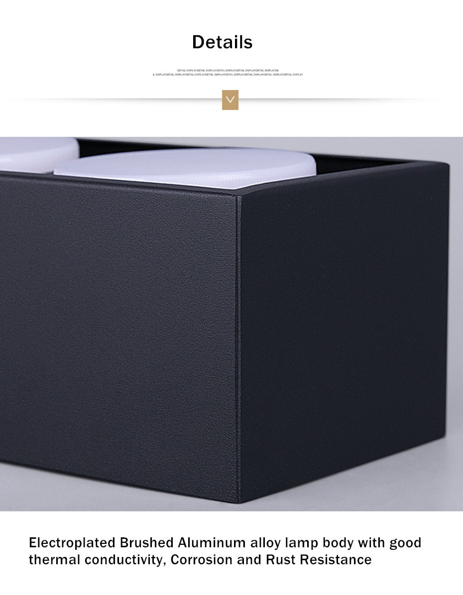 DBF Angle Adjustable LED Surface Mounted Downlight 7W/9W/12W+ Replaceable GX5.3 LED Lamp AC85-265V LED Ceiling Spot Light Decor