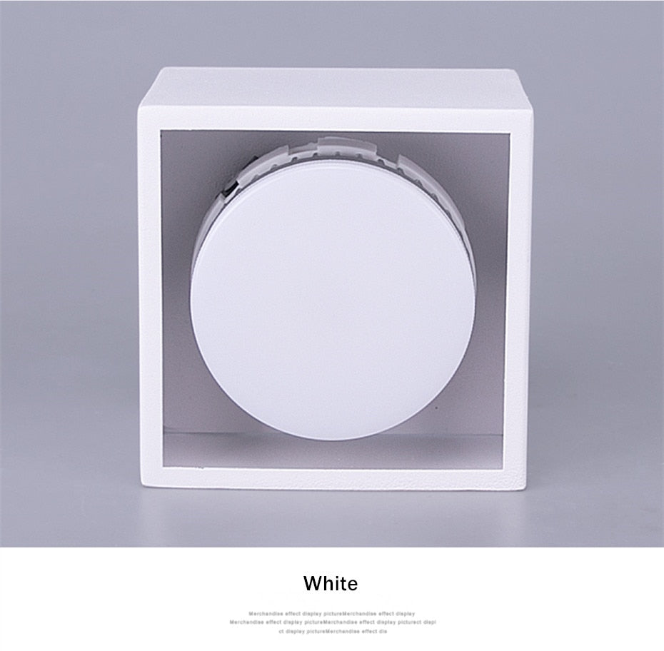 DBF Angle Adjustable LED Surface Mounted Downlight 7W/9W/12W+ Replaceable GX5.3 LED Lamp AC85-265V LED Ceiling Spot Light Decor