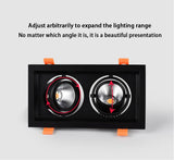 LED Square Recessed Dimmable Downlight 10W/20W AC90~260V COB LED Embedded Spotlight Ceiling Lamps Indoor Lighting