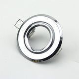 Recessed Ceiling Led Downlight Retrofit Frame Mirror Chrome Color Adjustable GU10/MR16 Bulb Fittings