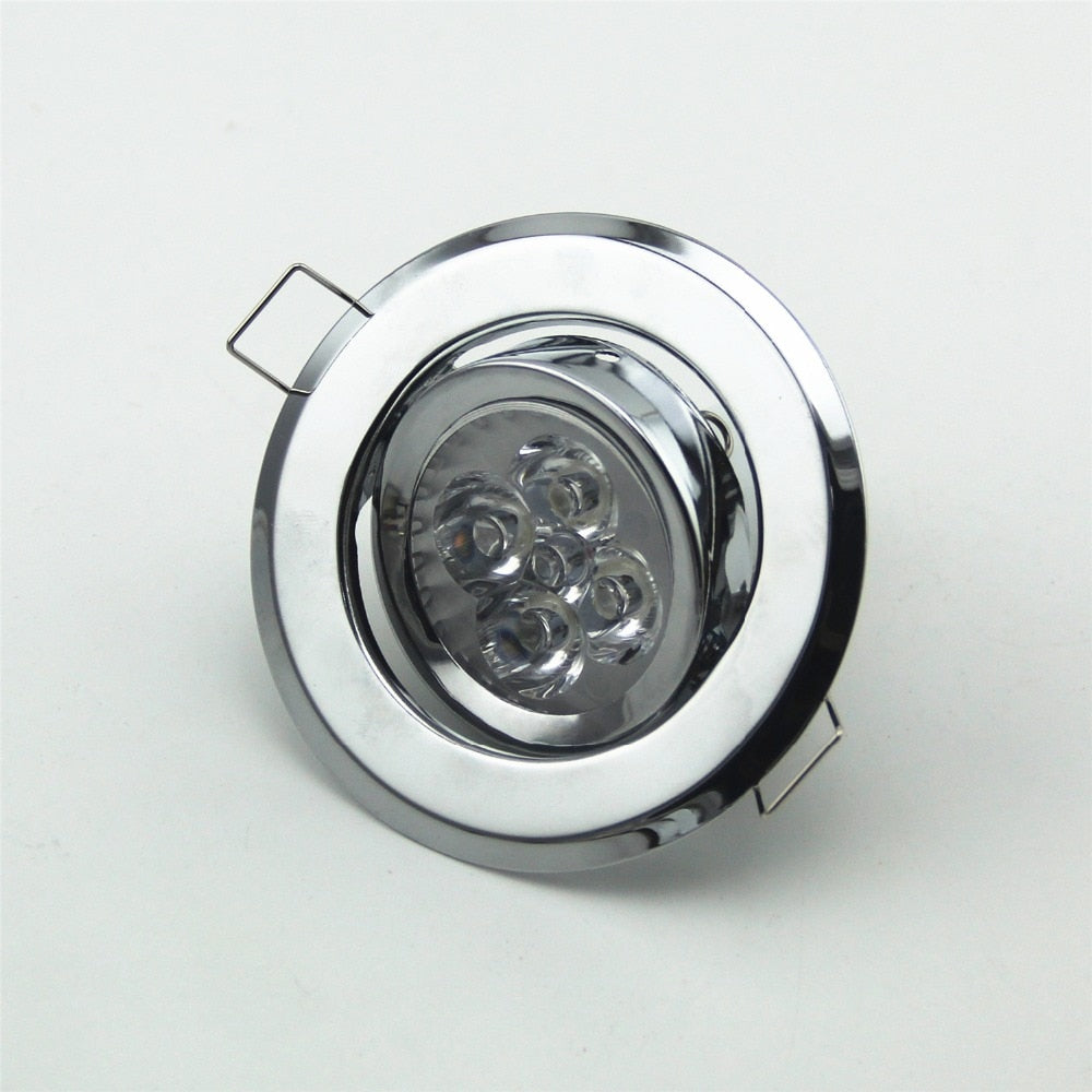 Recessed Ceiling Led Downlight Retrofit Frame Mirror Chrome Color Adjustable GU10/MR16 Bulb Fittings