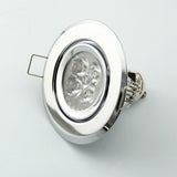 Recessed Ceiling Led Downlight Retrofit Frame Mirror Chrome Color Adjustable GU10/MR16 Bulb Fittings