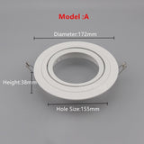 Hot Sale Round Gu10 G53 Spot Bulb Recessed Led Ceiling Light Fixture Downlight AR111 Fitting Mounting Ceiling Spot Lights Frame