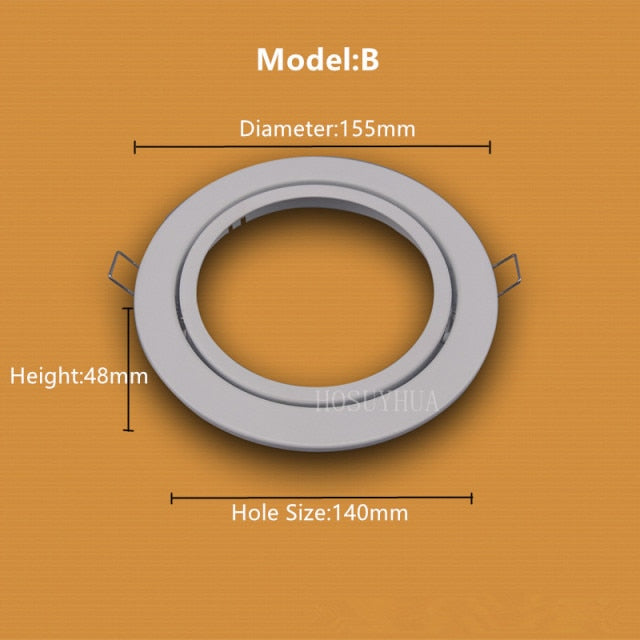 Hot Sale Round Gu10 G53 Spot Bulb Recessed Led Ceiling Light Fixture Downlight AR111 Fitting Mounting Ceiling Spot Lights Frame