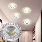 Modern Glass Crystal Garland Led Indoor Downlight for Living Room Kitchen restaurant Ceilings colorful Lighting Bull'S Eye Lamp