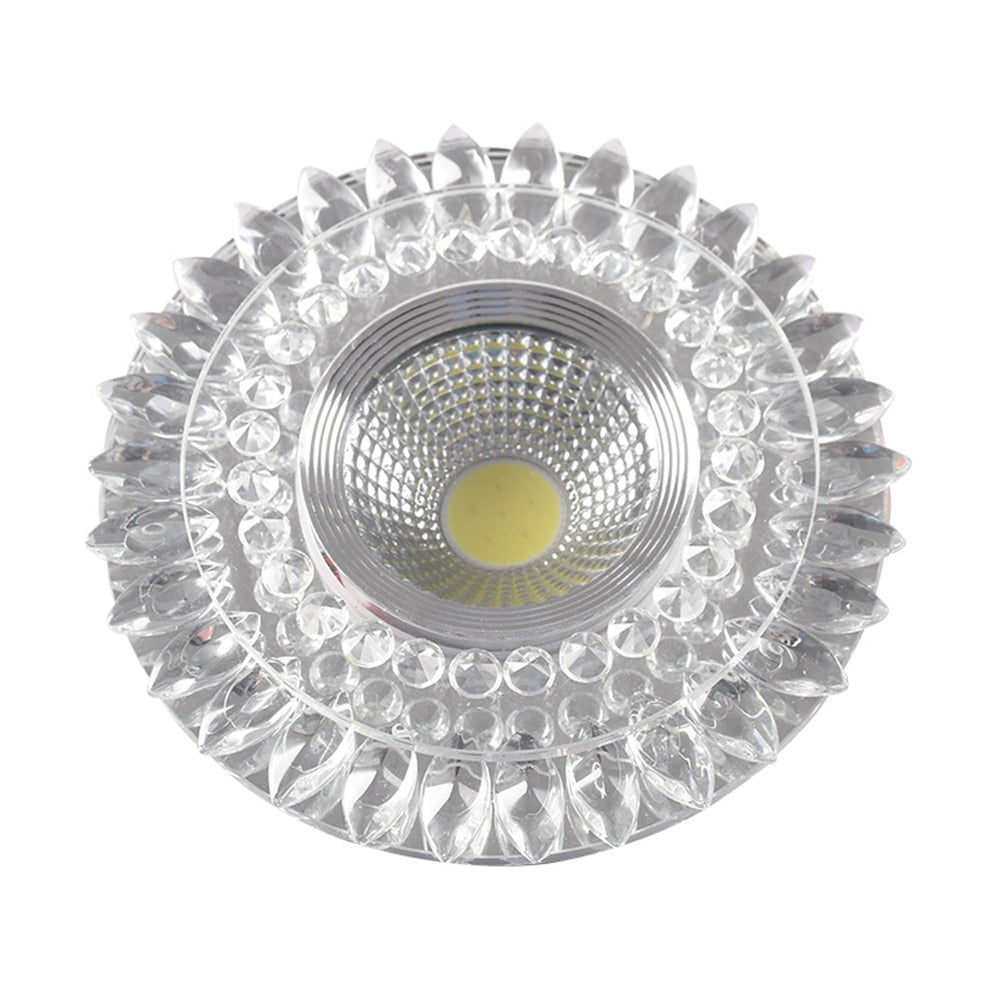 Modern Glass Crystal Garland Led Indoor Downlight for Living Room Kitchen restaurant Ceilings colorful Lighting Bull'S Eye Lamp