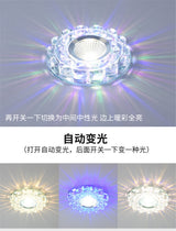 Modern Glass Crystal Garland Led Indoor Downlight for Living Room Kitchen restaurant Ceilings colorful Lighting Bull'S Eye Lamp