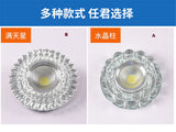 Modern Glass Crystal Garland Led Indoor Downlight for Living Room Kitchen restaurant Ceilings colorful Lighting Bull'S Eye Lamp