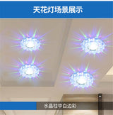 Modern Glass Crystal Garland Led Indoor Downlight for Living Room Kitchen restaurant Ceilings colorful Lighting Bull'S Eye Lamp