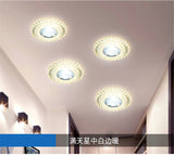 Modern Glass Crystal Garland Led Indoor Downlight for Living Room Kitchen restaurant Ceilings colorful Lighting Bull'S Eye Lamp