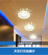 Modern Glass Crystal Garland Led Indoor Downlight for Living Room Kitchen restaurant Ceilings colorful Lighting Bull'S Eye Lamp