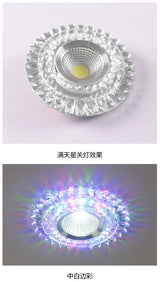 Modern Glass Crystal Garland Led Indoor Downlight for Living Room Kitchen restaurant Ceilings colorful Lighting Bull'S Eye Lamp