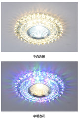 Modern Glass Crystal Garland Led Indoor Downlight for Living Room Kitchen restaurant Ceilings colorful Lighting Bull'S Eye Lamp