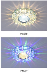Modern Glass Crystal Garland Led Indoor Downlight for Living Room Kitchen restaurant Ceilings colorful Lighting Bull'S Eye Lamp
