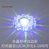 Modern Glass Crystal Garland Led Indoor Downlight for Living Room Kitchen restaurant Ceilings colorful Lighting Bull'S Eye Lamp