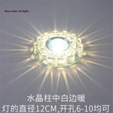 Modern Glass Crystal Garland Led Indoor Downlight for Living Room Kitchen restaurant Ceilings colorful Lighting Bull'S Eye Lamp