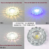 Modern Glass Crystal Garland Led Indoor Downlight for Living Room Kitchen restaurant Ceilings colorful Lighting Bull'S Eye Lamp