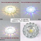 Modern Glass Crystal Garland Led Indoor Downlight for Living Room Kitchen restaurant Ceilings colorful Lighting Bull'S Eye Lamp