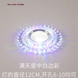 Modern Glass Crystal Garland Led Indoor Downlight for Living Room Kitchen restaurant Ceilings colorful Lighting Bull'S Eye Lamp