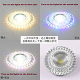 Modern Glass Crystal Garland Led Indoor Downlight for Living Room Kitchen restaurant Ceilings colorful Lighting Bull'S Eye Lamp